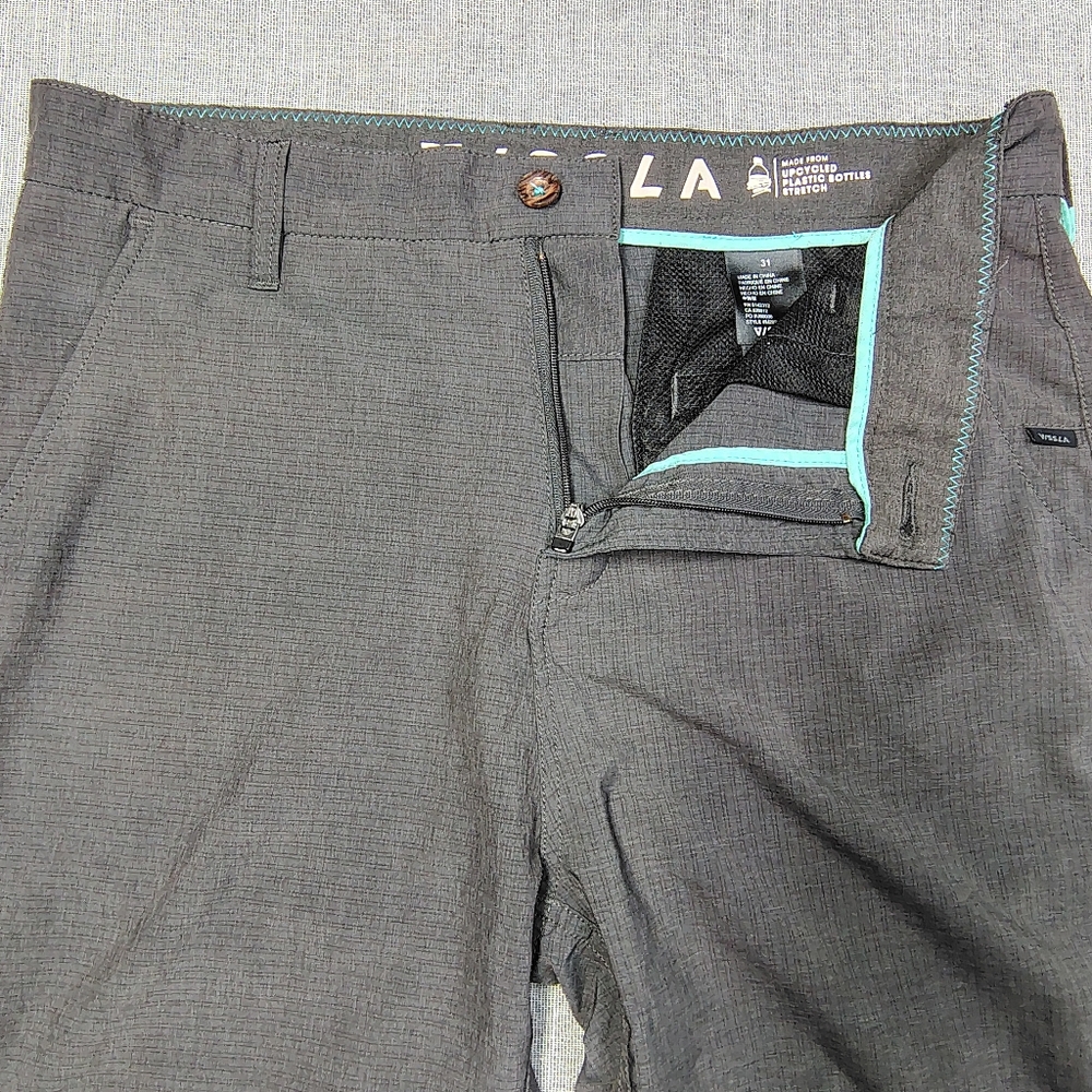 Vissla Shorts Mens Size 31 Gray Walkshorts Stretch Casual Quick Dry - Picture 12 of 13